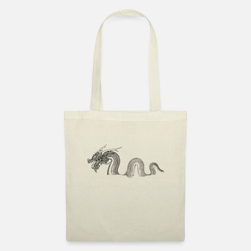 black dragon - Stoffbeutel - Natur
