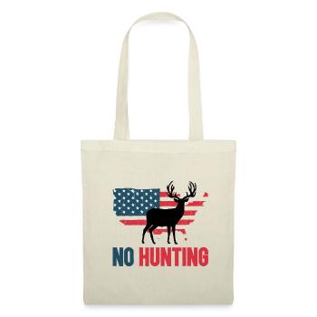 Anti chasse No hunting USA - Sac en tissu - nature - Devant