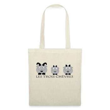 Les trois chèvres - Sac en tissu - nature - Devant