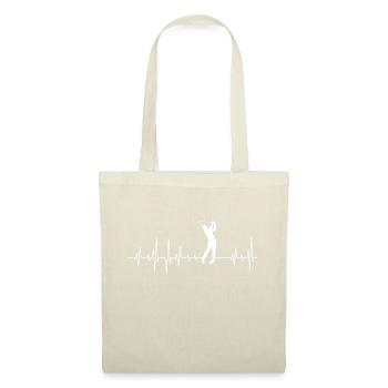 Heartbeat Golfer - Amateur de golf Golfeur drôle - Sac en tissu - nature - Devant