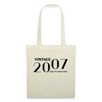 Vintage 2007 aged to perfection - Tote Bag - nature - Front