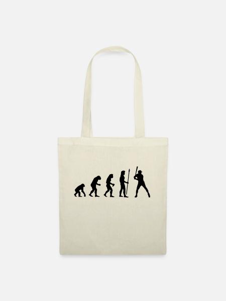 evolution_baseball1 - Stoffbeutel - Natur