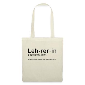 LEHRER - Stoffbeutel - Natur - Vorne