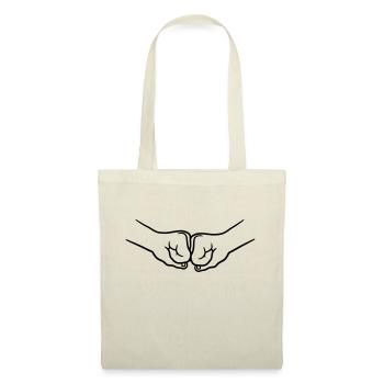 2 Bro Fist clenched fists friends team greeting - Tote Bag - nature - Front