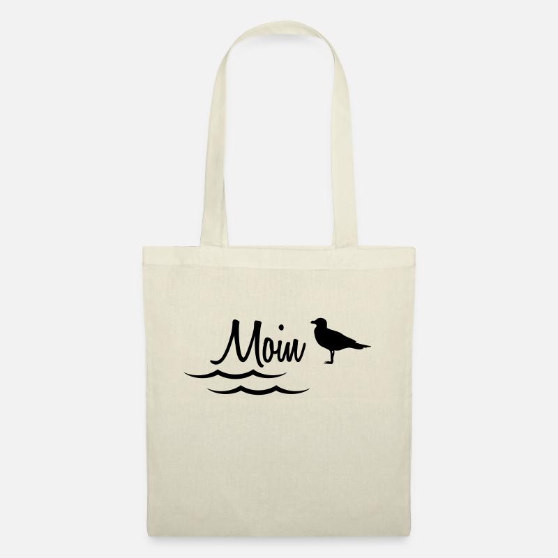 Moin mit Möwe - Stoffbeutel - Natur