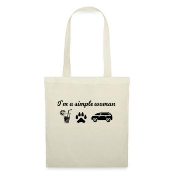 Dog Hund - Tote Bag - nature - Front