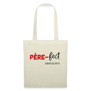Père fect Depuis 1974 - Sac en tissu - nature - Devant