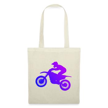Motocross Supermoto Freestyle Motocross Dirt Biker - Stoffbeutel - Natur - Vorne