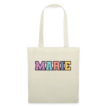 Nom - Marie - Sac en tissu - nature - Devant