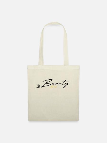 Beauty Girl Crown Black - Stoffbeutel - Natur