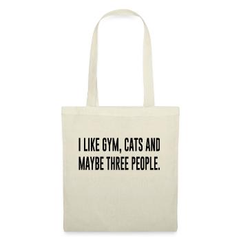 Cat Saying Gym Fitness Pet Humor - Tote Bag - nature - Front