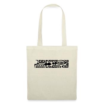logo poitrine maori 77 noir - Sac en tissu - nature - Devant