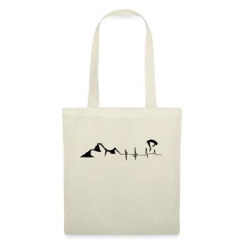 Heartbeat - Mountain - Paragliding - (9) - Tote Bag - nature - Front