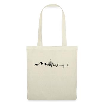 Heartbeat - Compass - Mountain - (10) - Tote Bag - nature - Front
