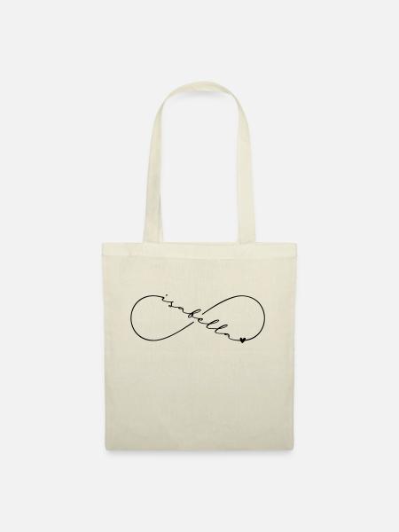 Isabella Name Infinitysymbol - Stoffbeutel - Natur