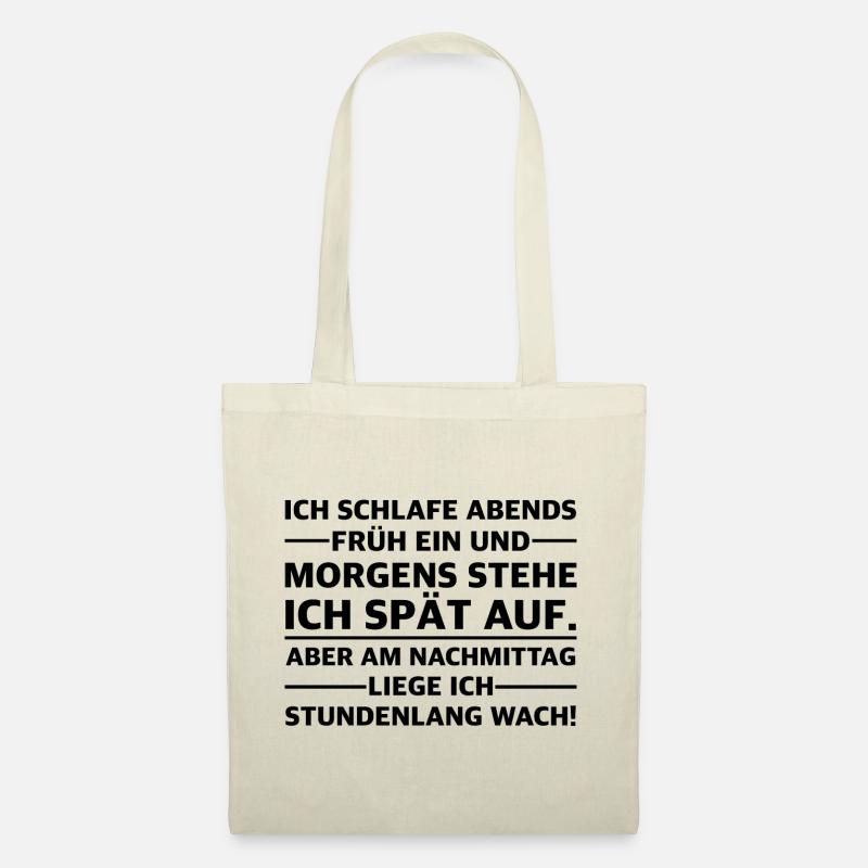 Ich bin ein Morgenmuffel | lustige Sprüche - Stoffbeutel - Natur