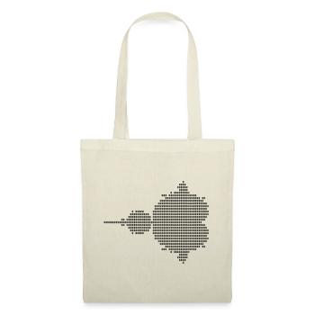 Mandelbrot Ascii - noir - Sac en tissu - nature - Devant