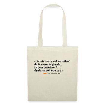 La peur peut-être ? (b) - Sac en tissu - nature - Devant