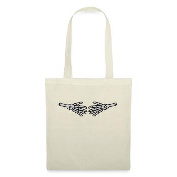 Shaking Hands Skeleton Halloween - Tote Bag - nature - Front