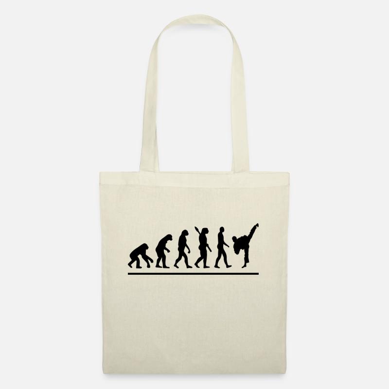 Évolution karaté / humour karaté - Sac en tissu - nature