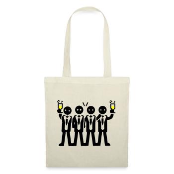 Bachelor Groom Team Bachelors - Sac en tissu - nature - Devant