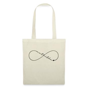 Mathilda Name Infinitysymbol - Stoffbeutel - Natur - Vorne