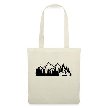 excursion scooter driver mountains nature wilderness trees w - Tote Bag - nature - Front