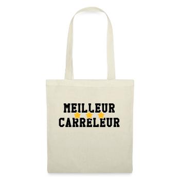 carreleur / carrelage / construction / maçon - Sac en tissu - nature - Devant