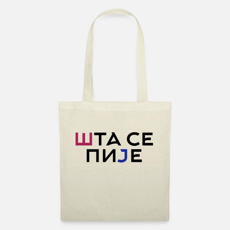 ŠTA SE PIJE - Sac en tissu - nature