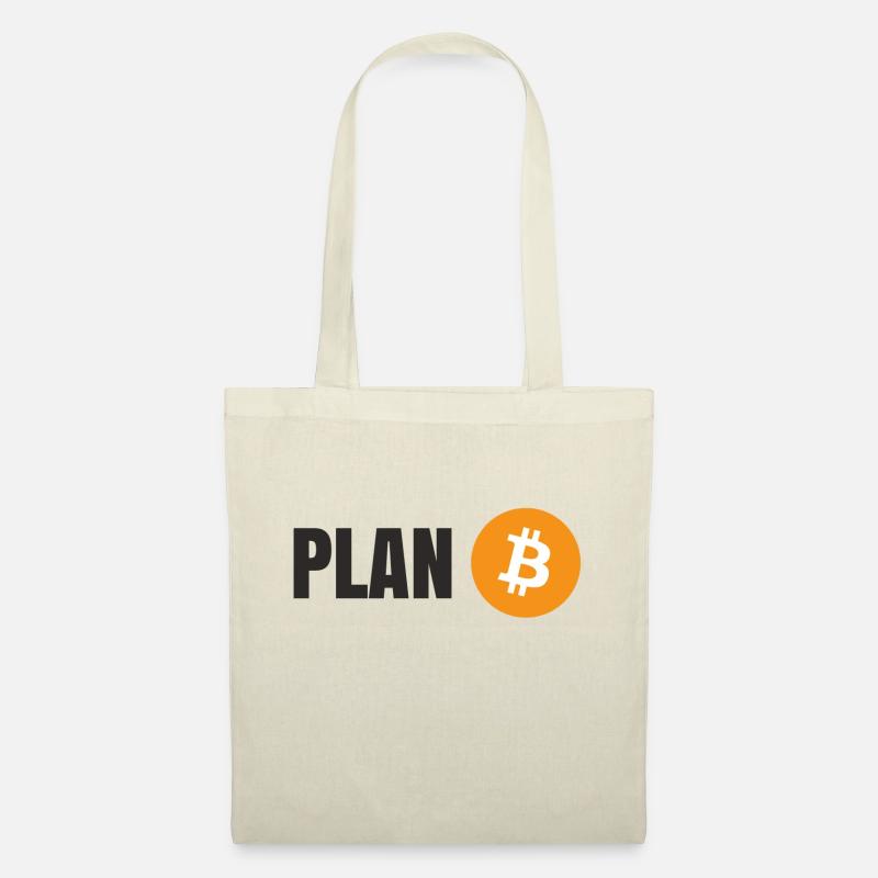 Bitcoin - Plan B - Stoffbeutel - Natur
