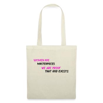 Femmes chef d'oeuvre - PNK BLK - Sac en tissu - nature - Devant