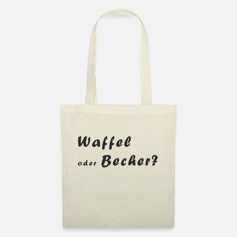 Eis in der Waffel oder im Becher? - Stoffbeutel - Natur