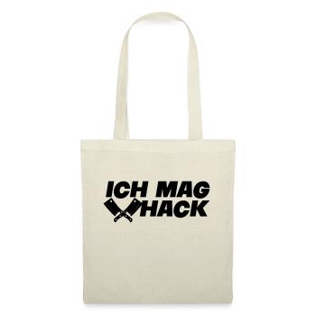 ich mag hack - Stoffbeutel - Natur - Vorne