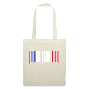Code barre france - Sac en tissu - nature - Devant