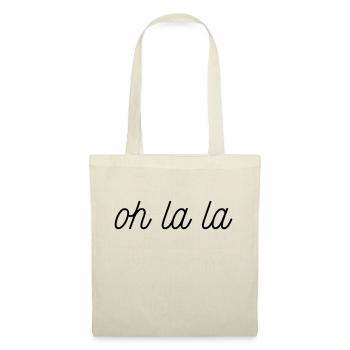 OH LA LA - Stoffbeutel - Natur - Vorne