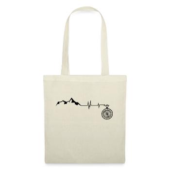 Heartbeat - Compass - Mountain - (3) - Tote Bag - nature - Front