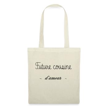 FUTURE COUSINE D AMOUR - Sac en tissu - nature - Devant