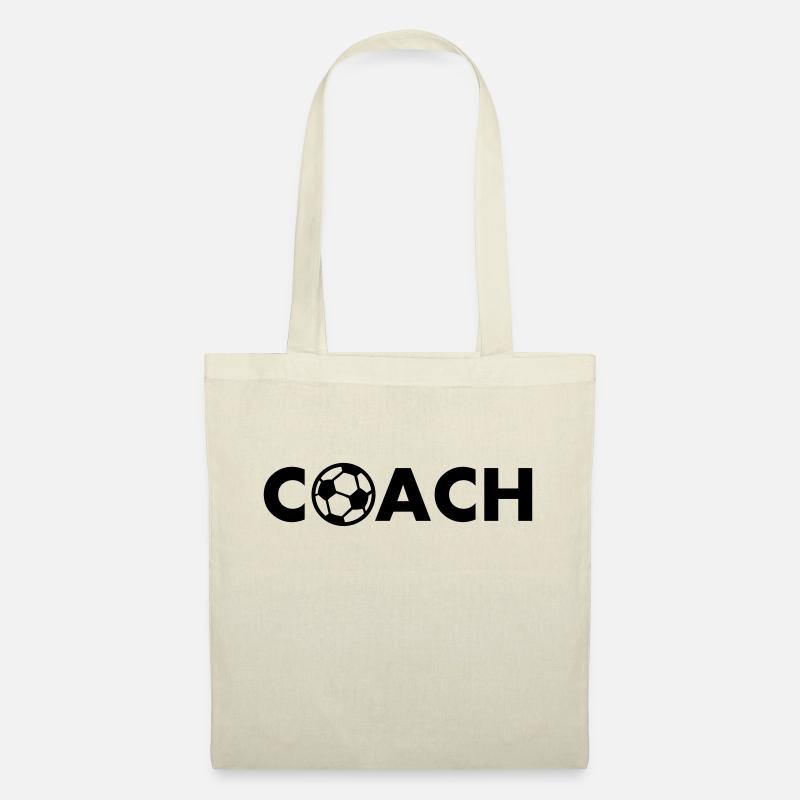 coach fussball - Stoffbeutel - Natur