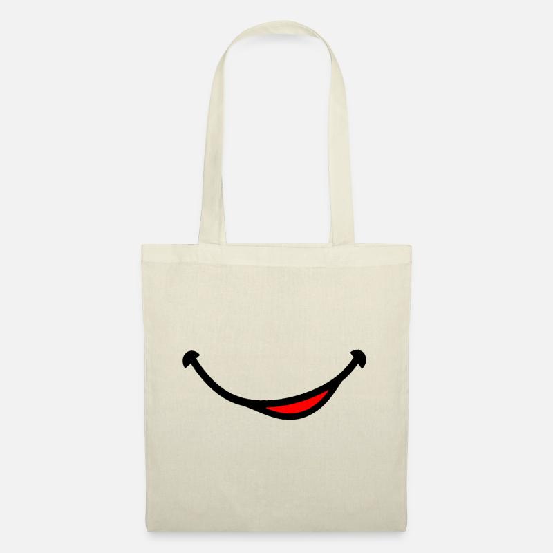 Smile Mund - Stoffbeutel - Natur