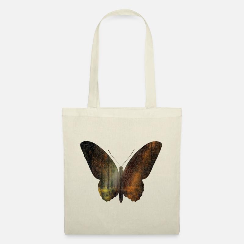 Schmetterling und Wald - Stoffbeutel - Natur