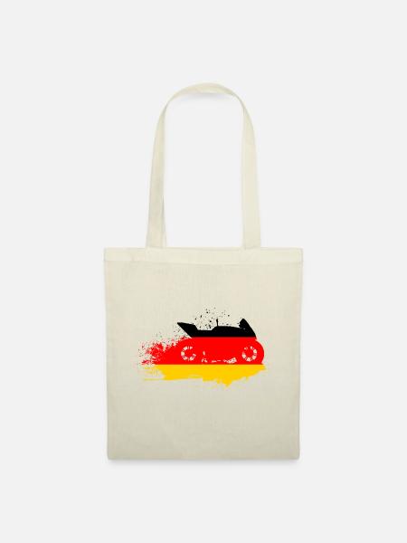 Moto Art Motorsport Deutschland Flagge - Stoffbeutel - Natur