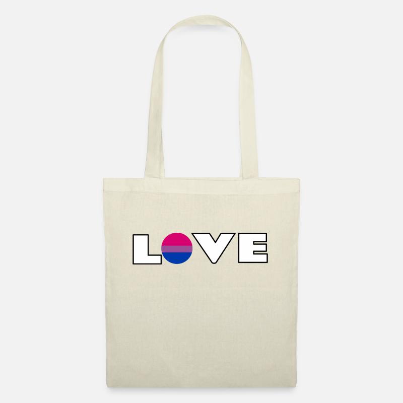 Bisexuelle Liebe Bi Flag Queer Pride - Stoffbeutel - Natur