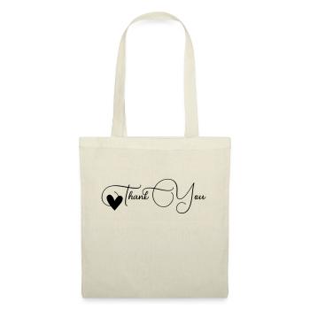 Thank you Font Line - Tote Bag - nature - Front