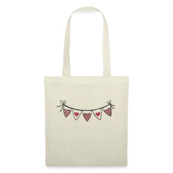 Heart Garland Hearts - Tote Bag - nature - Front