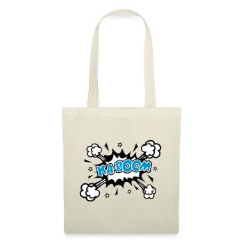 KABOOM, comique, bouffon, ballon, explosion,étoile - Sac en tissu - nature - Devant