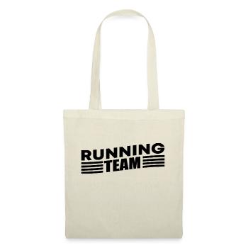 Running Team Laufen Marathon Trailrun Geschenk - Stoffbeutel - Natur - Vorne