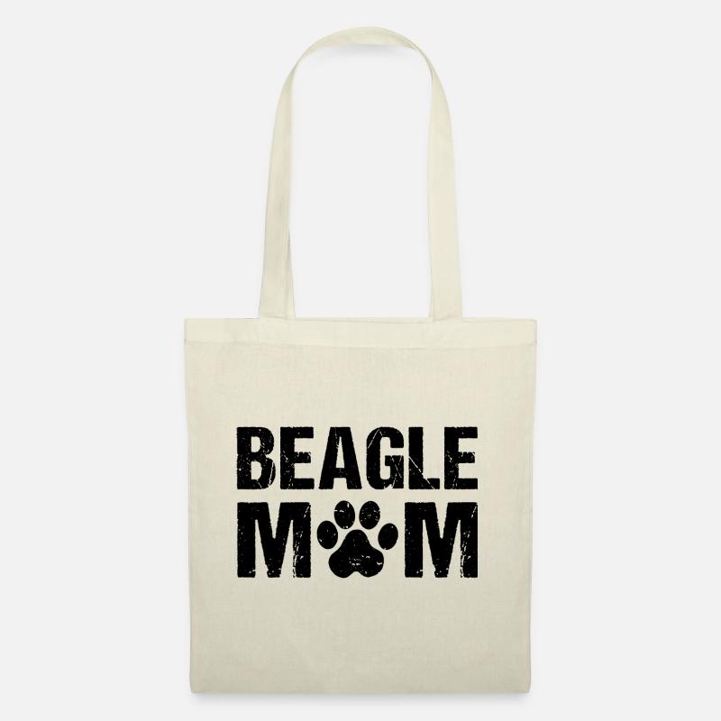 Beagle Mom Beagle Hunde - Stoffbeutel - Natur