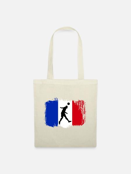 Fußball Frankreich Sport - Stoffbeutel - Natur