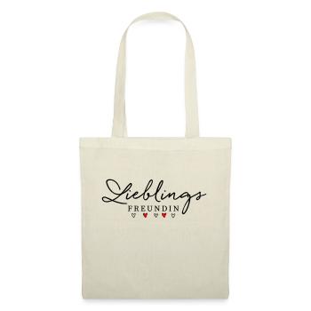 Lieblingsfruendin - Lieblings Freundin - Stoffbeutel - Natur - Vorne