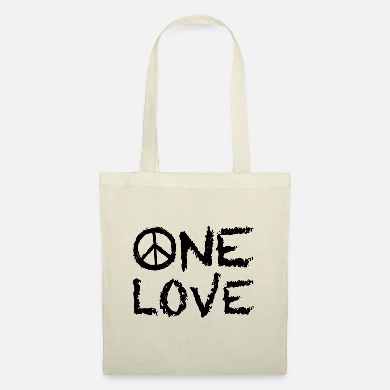 One Love Peace - Stoffbeutel - Natur